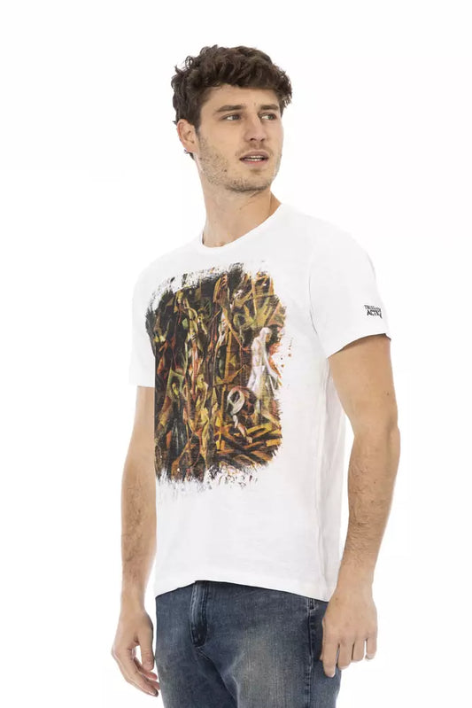 Camiseta Trussardi Action de algodón blanco para hombre