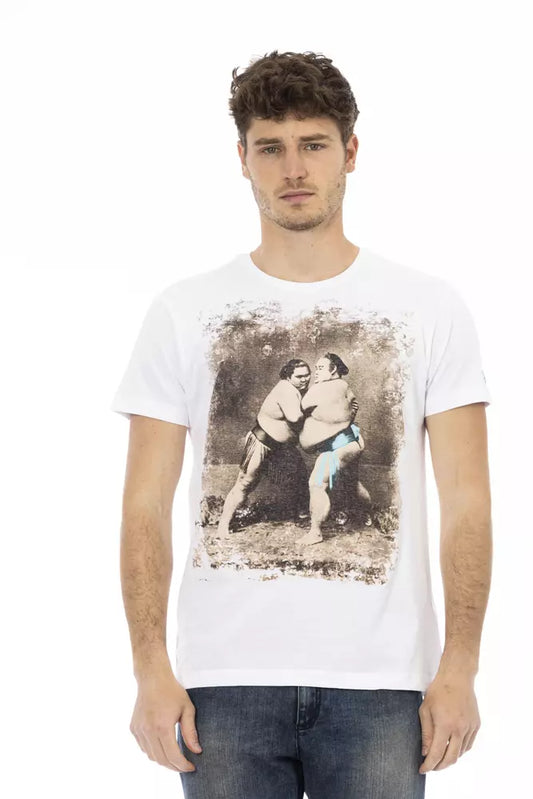 Camiseta Trussardi Action de algodón blanco para hombre