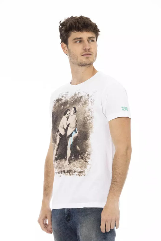 Camiseta Trussardi Action de algodón blanco para hombre