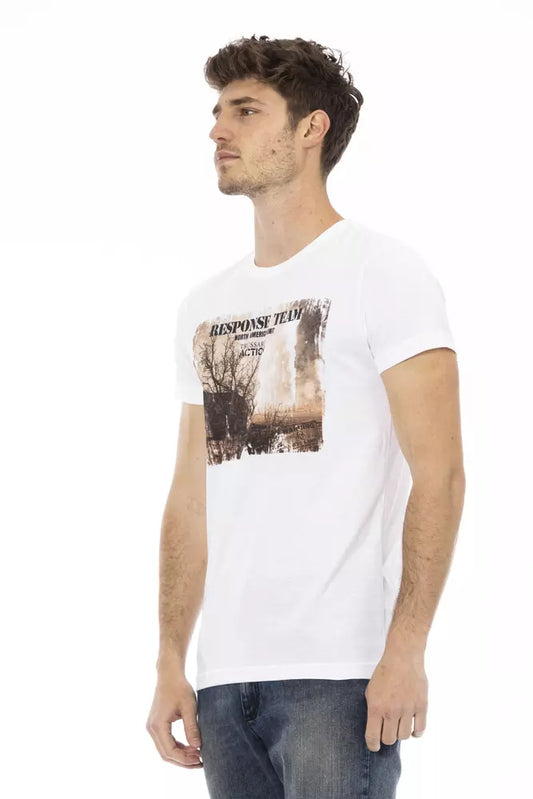 Camiseta Trussardi Action de algodón blanco para hombre