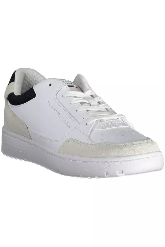 Tommy Hilfiger White Leather Men Sneaker