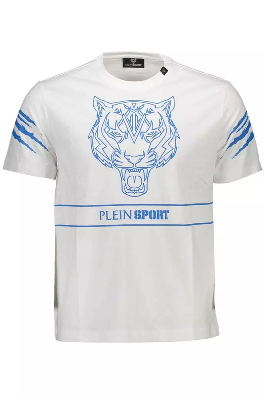 Plein Sport White Cotton Men T-Shirt