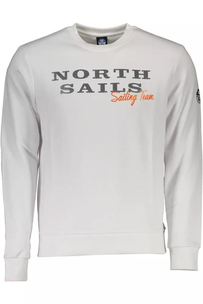 North Sails White Cotton Men Sweater