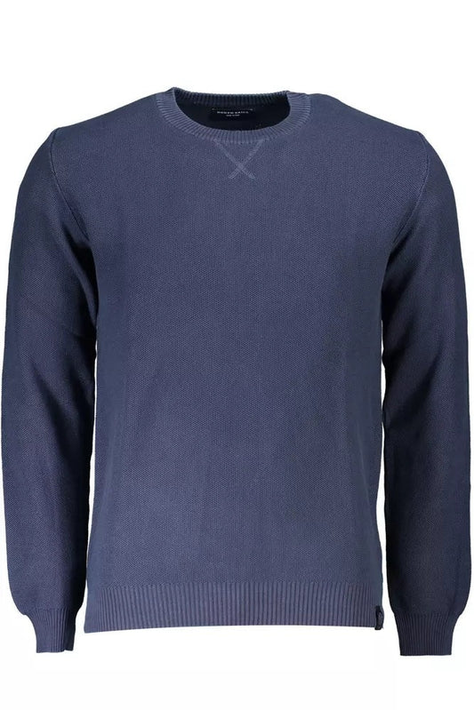 North Sails Blue Cotton Men Sweater