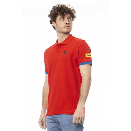 Polo Invicta de algodón rojo para hombre