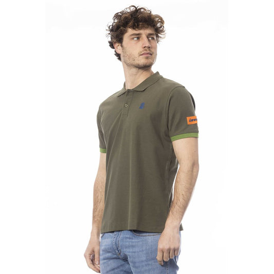 Polo Invicta de algodón verde para hombre
