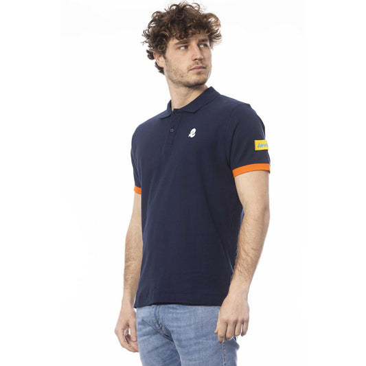 Polo Invicta de algodón azul para hombre