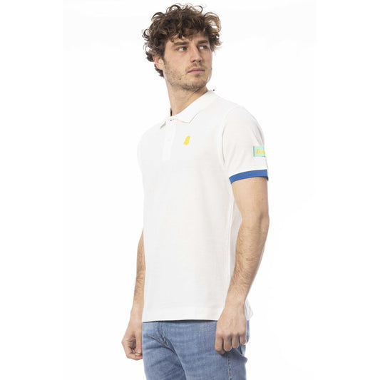 Polo Invicta de algodón blanco para hombre