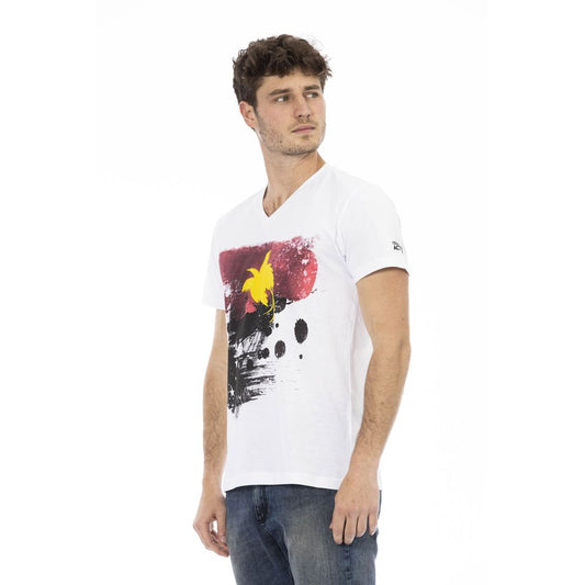 Camiseta Trussardi Action de algodón blanco para hombre
