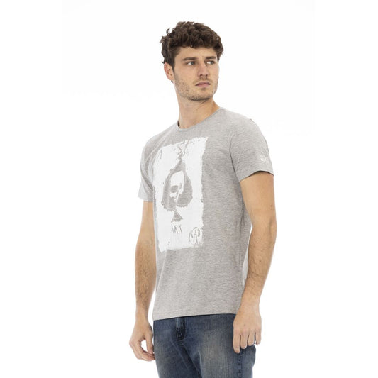 Camiseta Trussardi Action de algodón gris para hombre