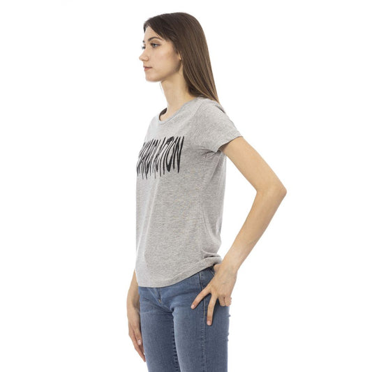 Camiseta Trussardi Action de algodón gris para mujer