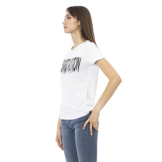 Camiseta Trussardi Action de algodón blanco para mujer