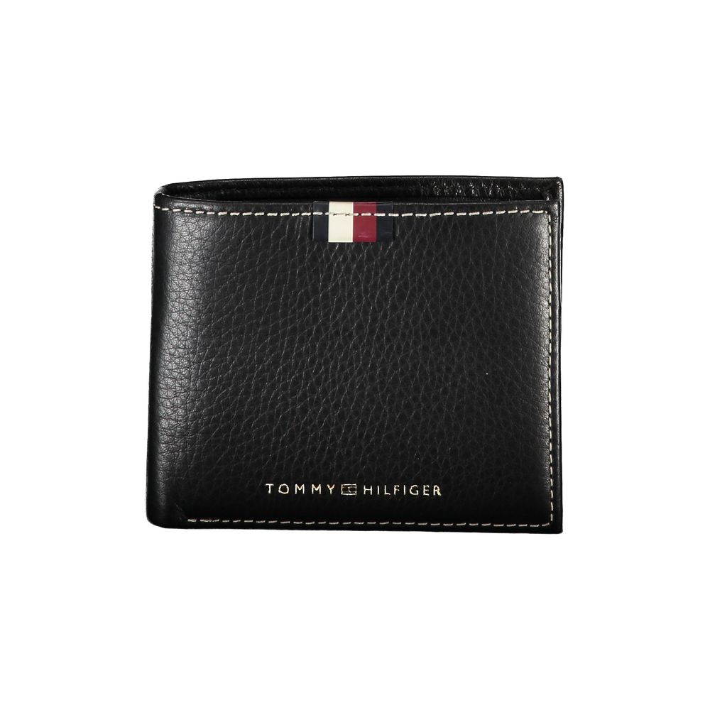 Tommy Hilfiger Black Leather Men Wallet