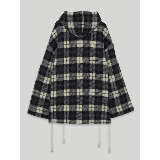 Palm Angels Archival Check Cashmere Hooded Jacket