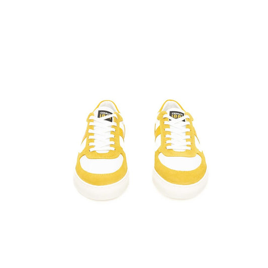 Cerruti 1881 Yellow Cowhide Men Sneaker