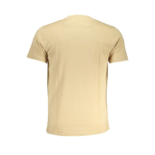 Cavalli Class Beige Cotton T-Shirt