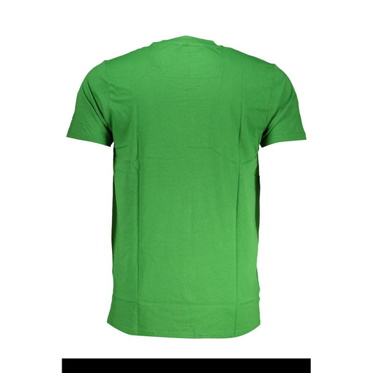 Cavalli Class Green Cotton T-Shirt