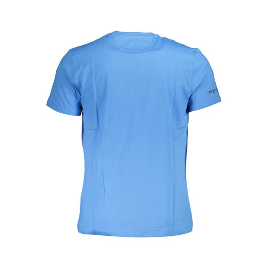 La Martina Blue Cotton Men T-Shirt