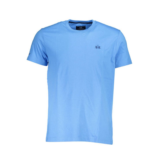 La Martina Light Blue Cotton Men T-Shirt