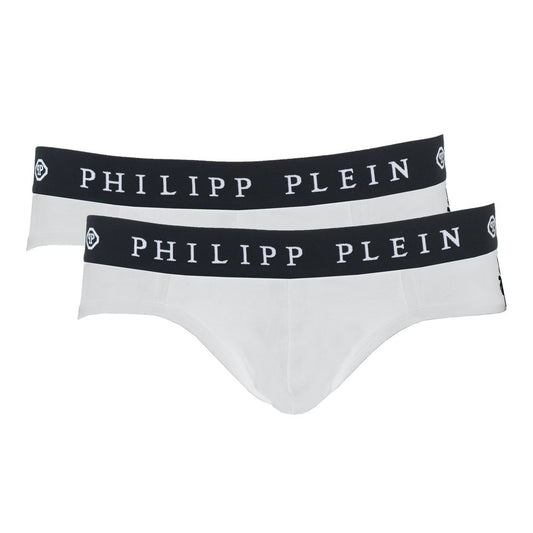 Philipp Plein White Cotton Men Boxer Short