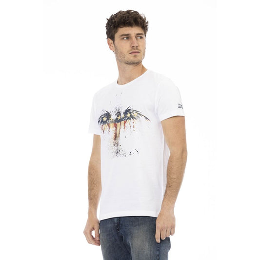 Camiseta Trussardi Action de algodón blanco para hombre
