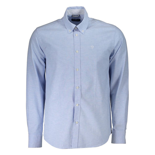 North Sails Light Blue Cotton Men Shirt