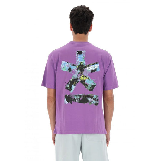 Comme Des Fuckdown Purple Cotton T-Shirt