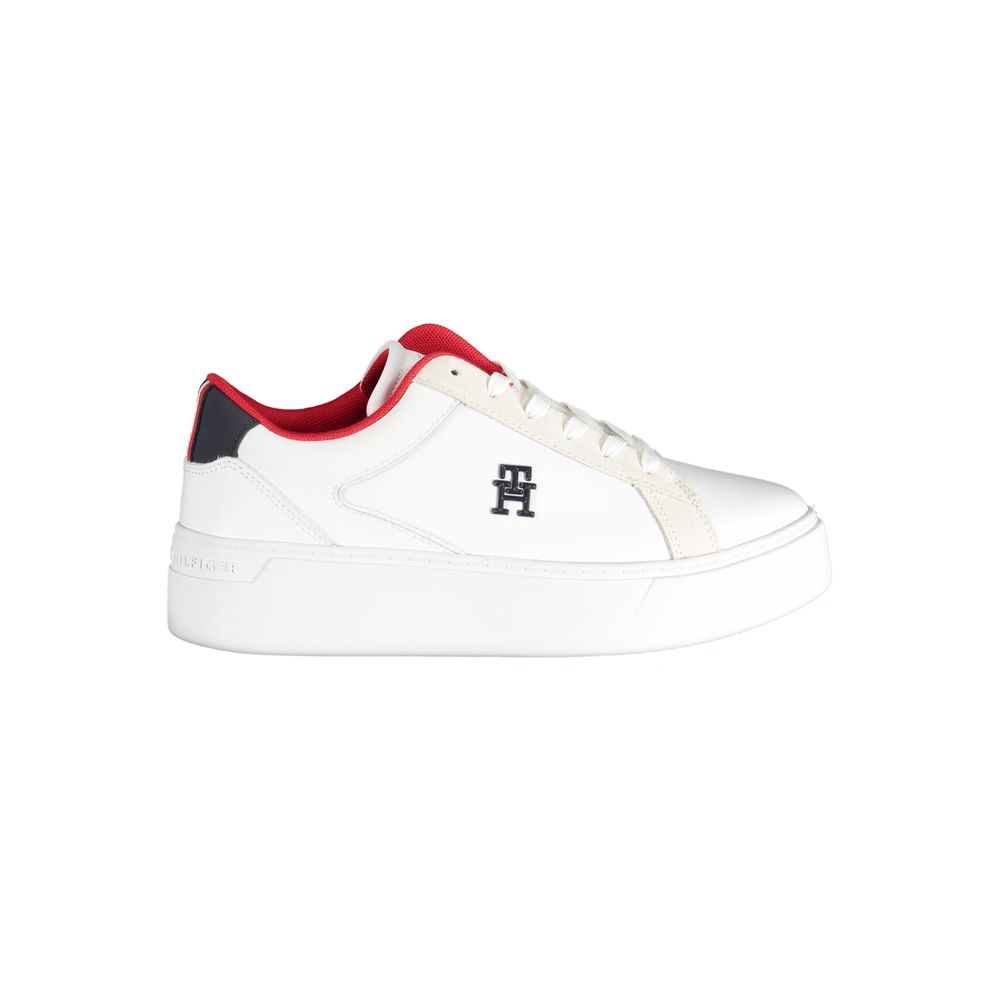 Tommy Hilfiger White Polyester Sneaker