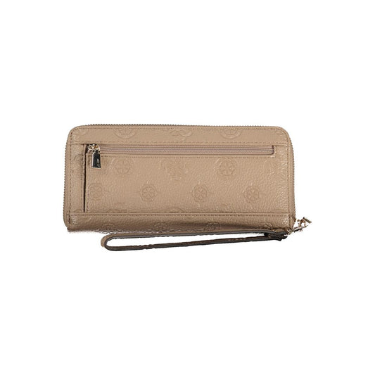 Guess Jeans Beige Polyethylene Wallet