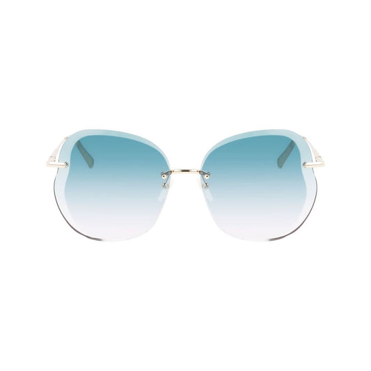 Longchamp Gold Metal Sunglasses