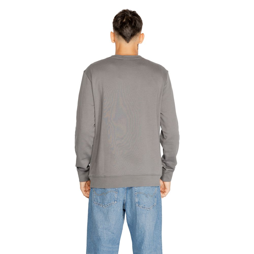 Hugo Boss Gray Cotton Sweater