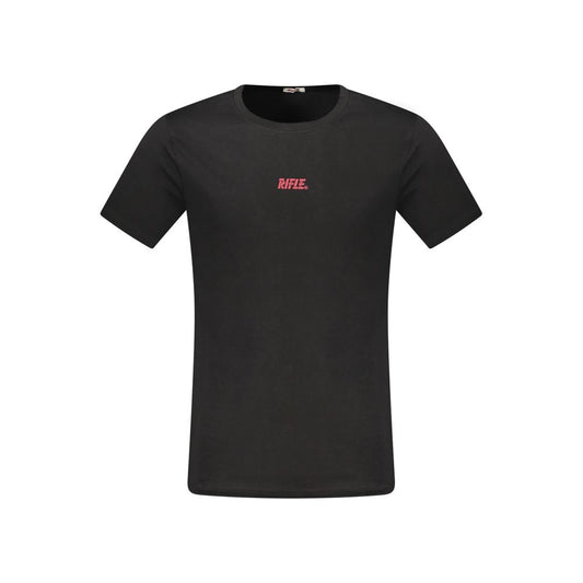 Rifle Black Cotton T-Shirt