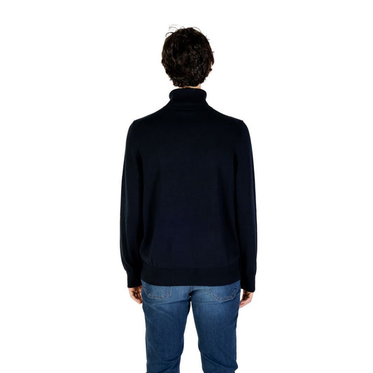 Hugo Boss Blue Cotton Sweater