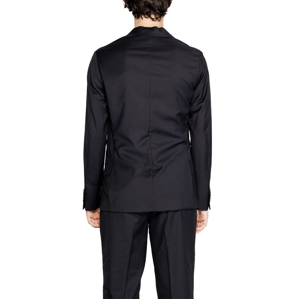 Armani Exchange Black Polyester Blazer