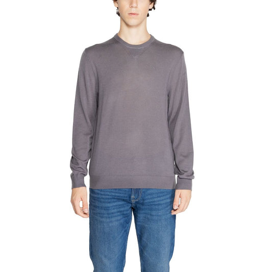 Armani Exchange Gray Wool Sweater