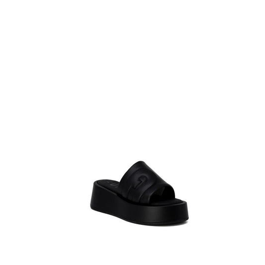 Furla Black Leather Slipper