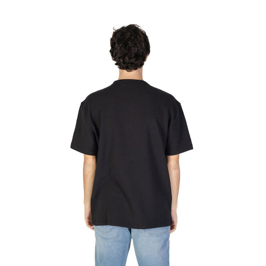 Calvin Klein Jeans Black Cotton Rigenerato T-Shirt