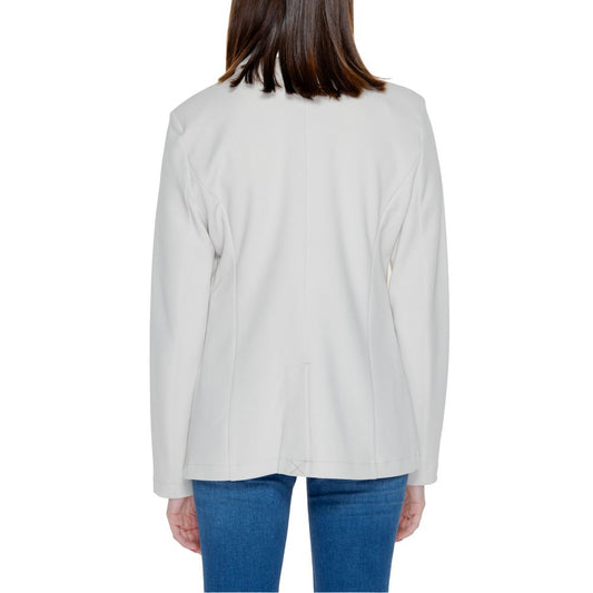 Solo trajes y blazers de poliéster beige