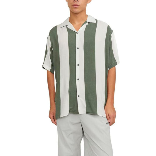 Camisa de viscosa verde de Jack Jones