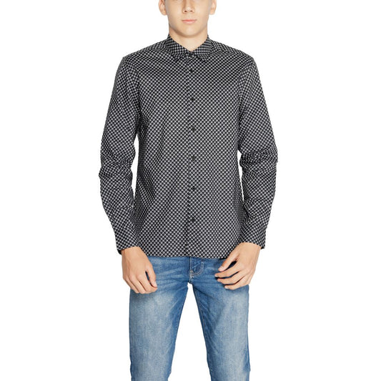 Camisa de algodón gris Antony Morato