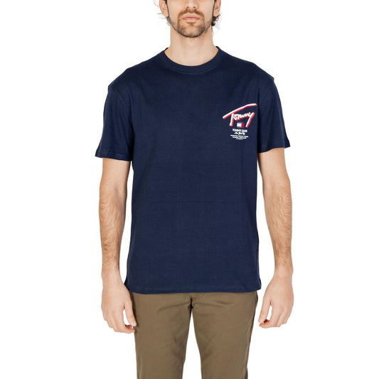 Tommy Hilfiger Jeans Blue Cotton T-Shirt