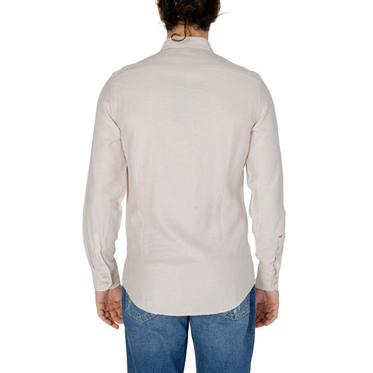 Camisa de viscosa beige Antony Morato