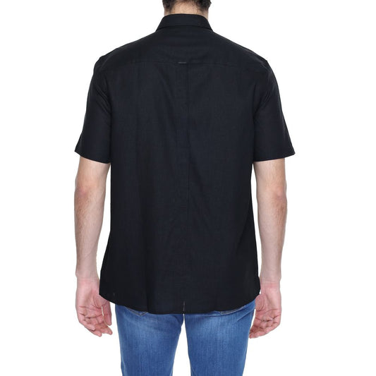 Camisa de lino negra Antony Morato