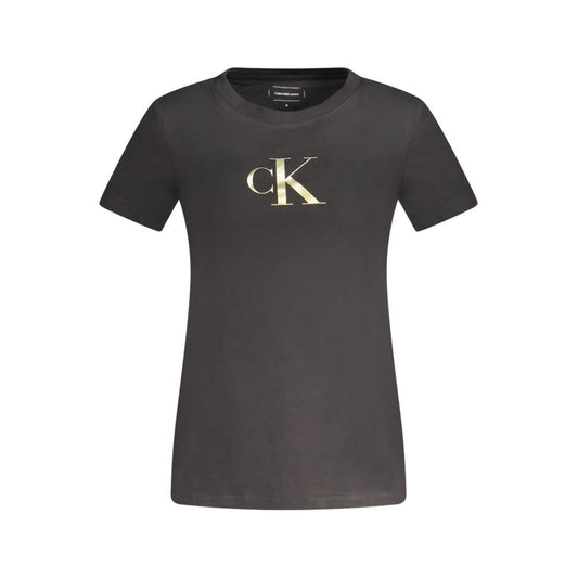 Calvin Klein Black Cotton Tops & T-Shirt