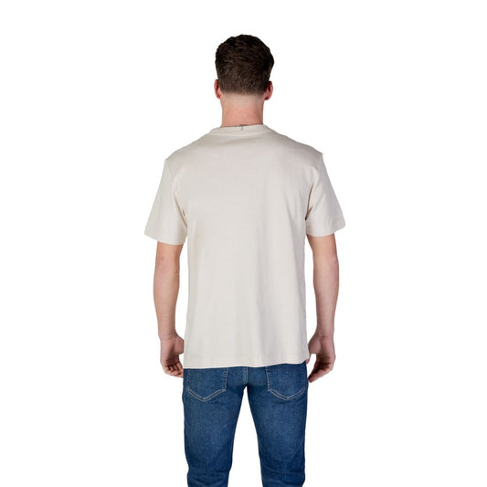 Calvin Klein Jeans Beige Cotton Rigenerato T-Shirt