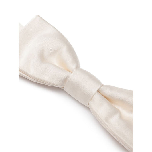 Dolce & Gabbana White Silk Ties & Bowty