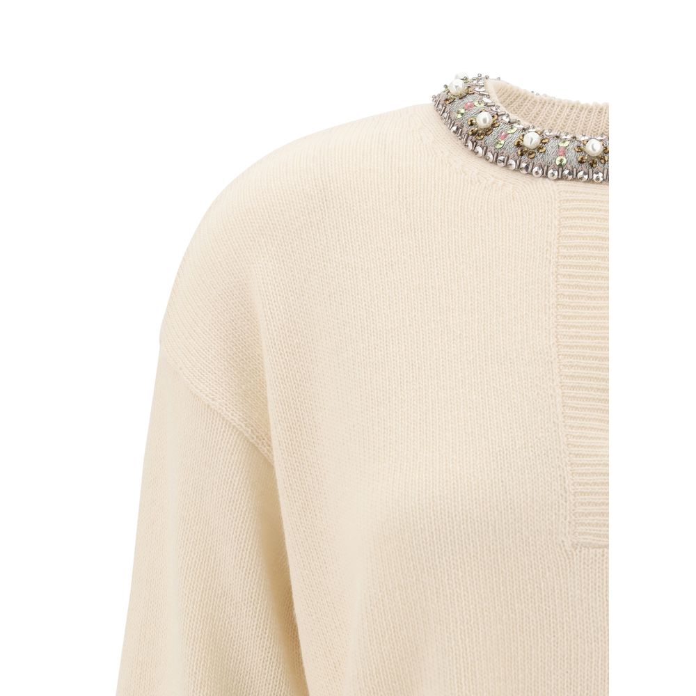 Valentino Pap Jewel neck Sweater