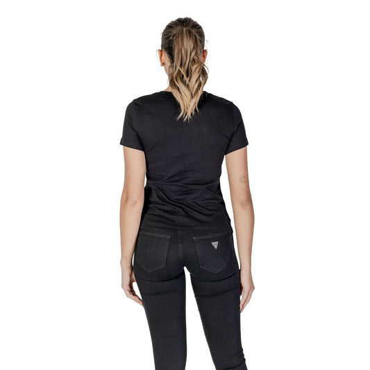 Guess Black Cotton Tops & T-Shirt