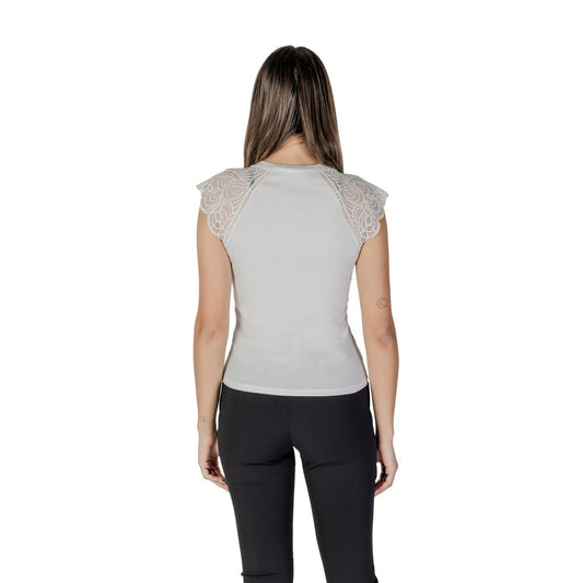 Morgan De Toi White Recycled Polyester Tops & T-Shirt