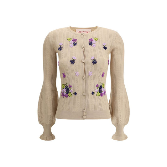 Valentino Pap Embroidered flower Cardigan